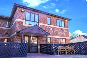 Home front with blue sky